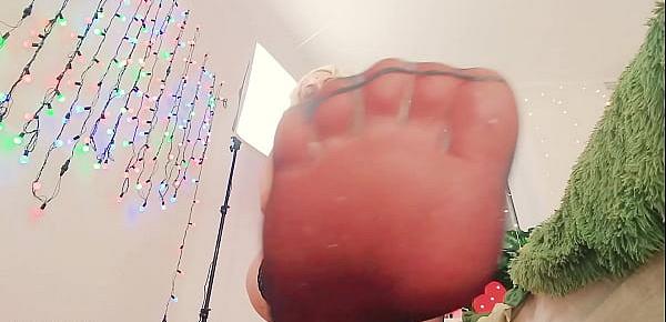  JOI Foot Fetish and FaceSitting FemDom POV by Arya Grander selfie video